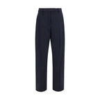 The Latest Blue Polyester Dress Pants