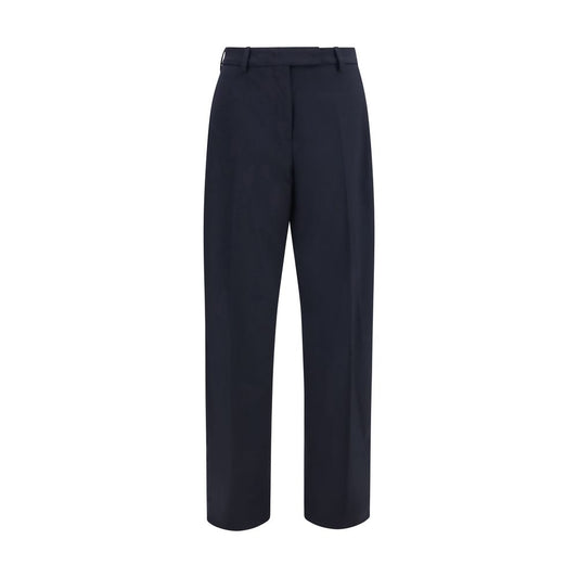 The Latest Blue Polyester Dress Pants