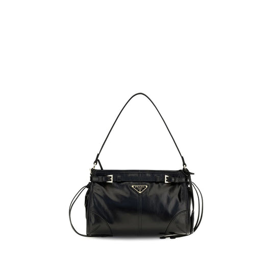 Prada Black Calf Leather Bos Taurus Handbag Prada
