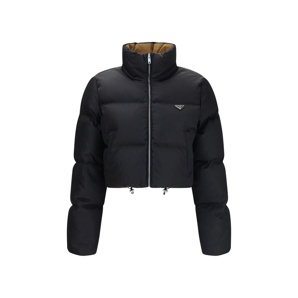 Prada Black Goose Down Full-Length Jacket Prada