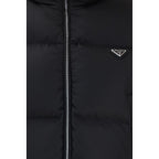 Prada Black Goose Down Full-Length Jacket Prada