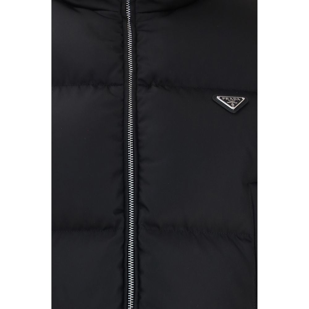 Prada Black Goose Down Full-Length Jacket Prada