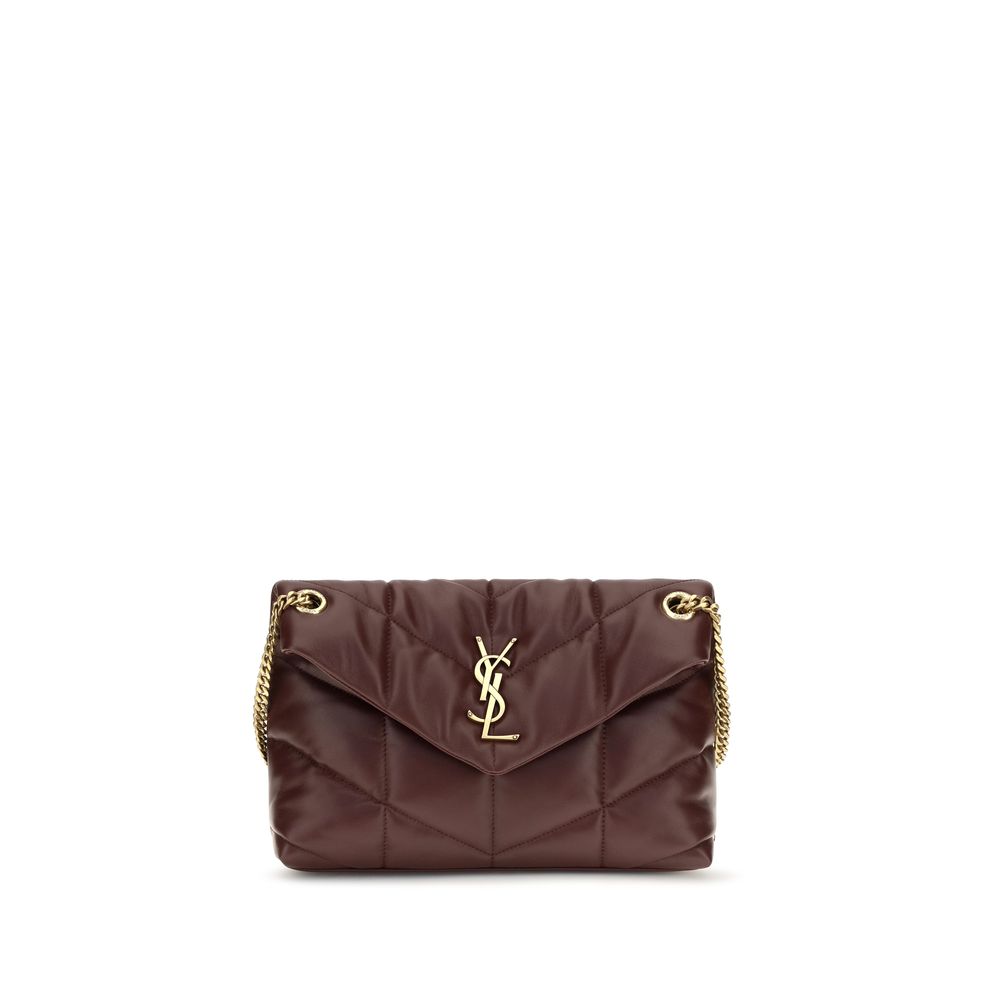 Saint Laurent Bordeaux Lamb Leather Shoulder Bag Saint Laurent