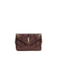 Saint Laurent Bordeaux Lamb Leather Shoulder Bag Saint Laurent