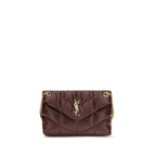 Saint Laurent Bordeaux Lamb Leather Shoulder Bag Saint Laurent