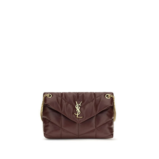 Saint Laurent Bordeaux Lamb Leather Shoulder Bag Saint Laurent