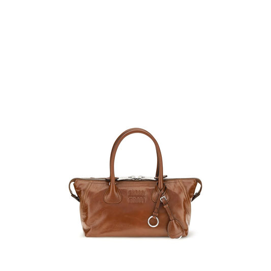 Miu Miu Brown Calf Leather Bos Taurus Handbag Miu Miu