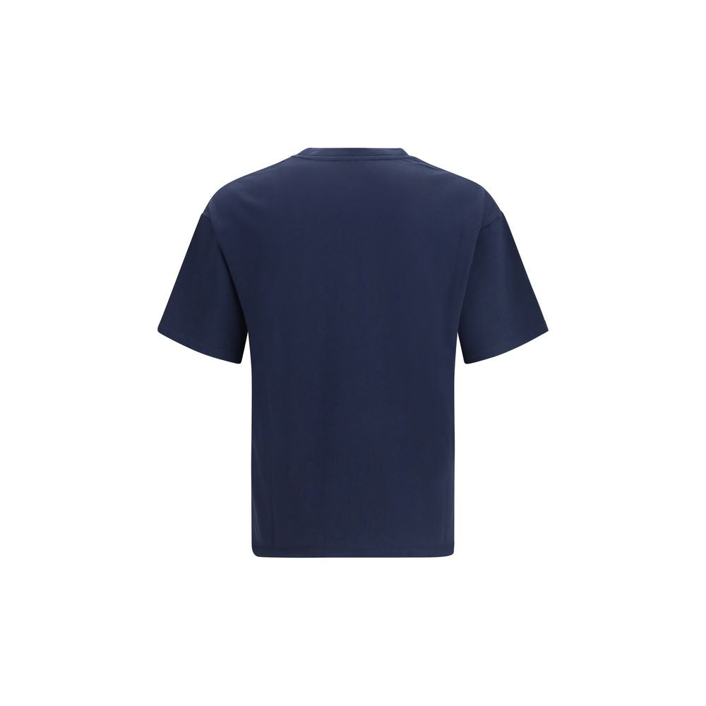 Saint Laurent Blue Cotton T-Shirt Saint Laurent