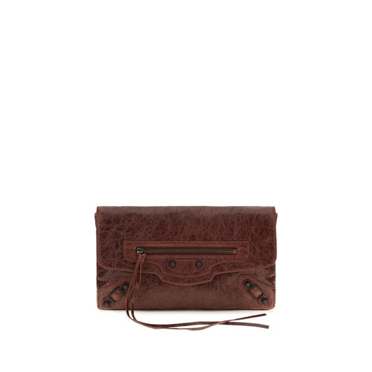 Balenciaga Bordeaux Lamb Ovis Aries Aries Clutch Bag Balenciaga