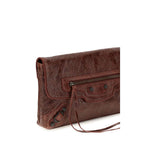 Balenciaga Bordeaux Lamb Ovis Aries Aries Clutch Bag Balenciaga