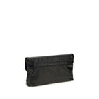 Balenciaga Black Lamb Ovis Aries Aries Clutch Bag Balenciaga