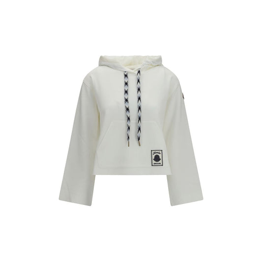 Moncler White Cotton Sweatshirt Moncler