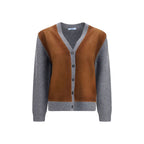 Prada Multicolor Wool Oves Aries Cardigan