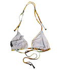 Dolce & Gabbana Multicolor Floral Halter Beachwear Bikini Top Dolce & Gabbana