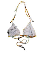 Dolce & Gabbana Multicolor Floral Halter Beachwear Bikini Top Dolce & Gabbana