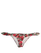 Dolce & Gabbana Multicolor Floral Print Beachwear Bikini Bottom Dolce & Gabbana