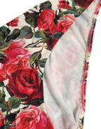 Dolce & Gabbana Multicolor Floral Print Beachwear Bikini Bottom Dolce & Gabbana