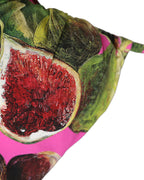 Dolce & Gabbana Fuchsia Pink Fig Print Beachwear Bikini Top Dolce & Gabbana