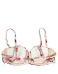 Dolce & Gabbana Pink Floral Print Underwire Beachwear Bikini Top Dolce & Gabbana
