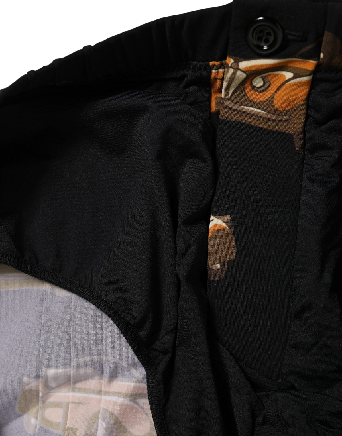 Dolce & Gabbana Black Car Print Swim Trunk Beachwear Swimwear Dolce & Gabbana