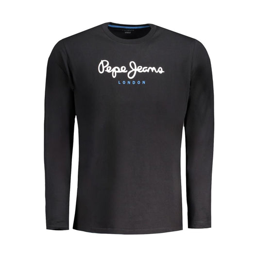 Pepe Jeans Black Cotton Men T-Shirt Pepe Jeans