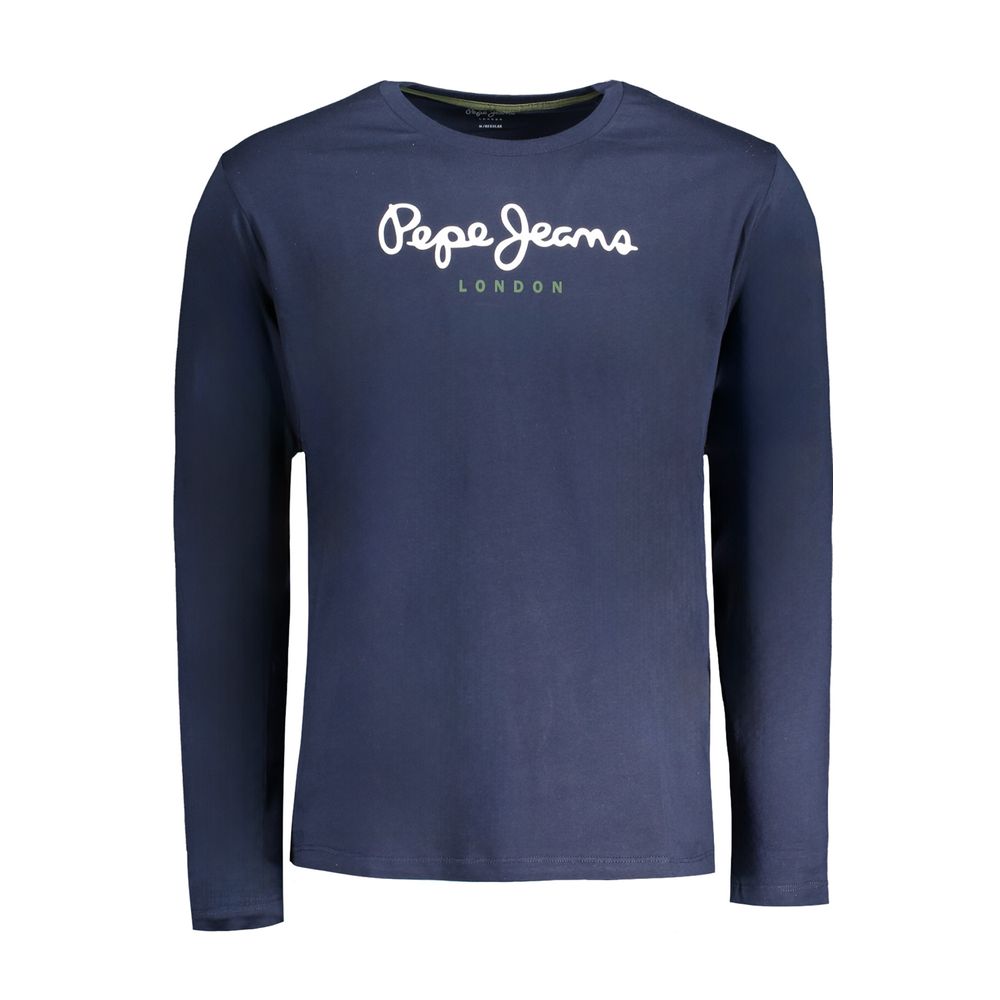Pepe Jeans Blu Cotton Men T-Shirt Pepe Jeans