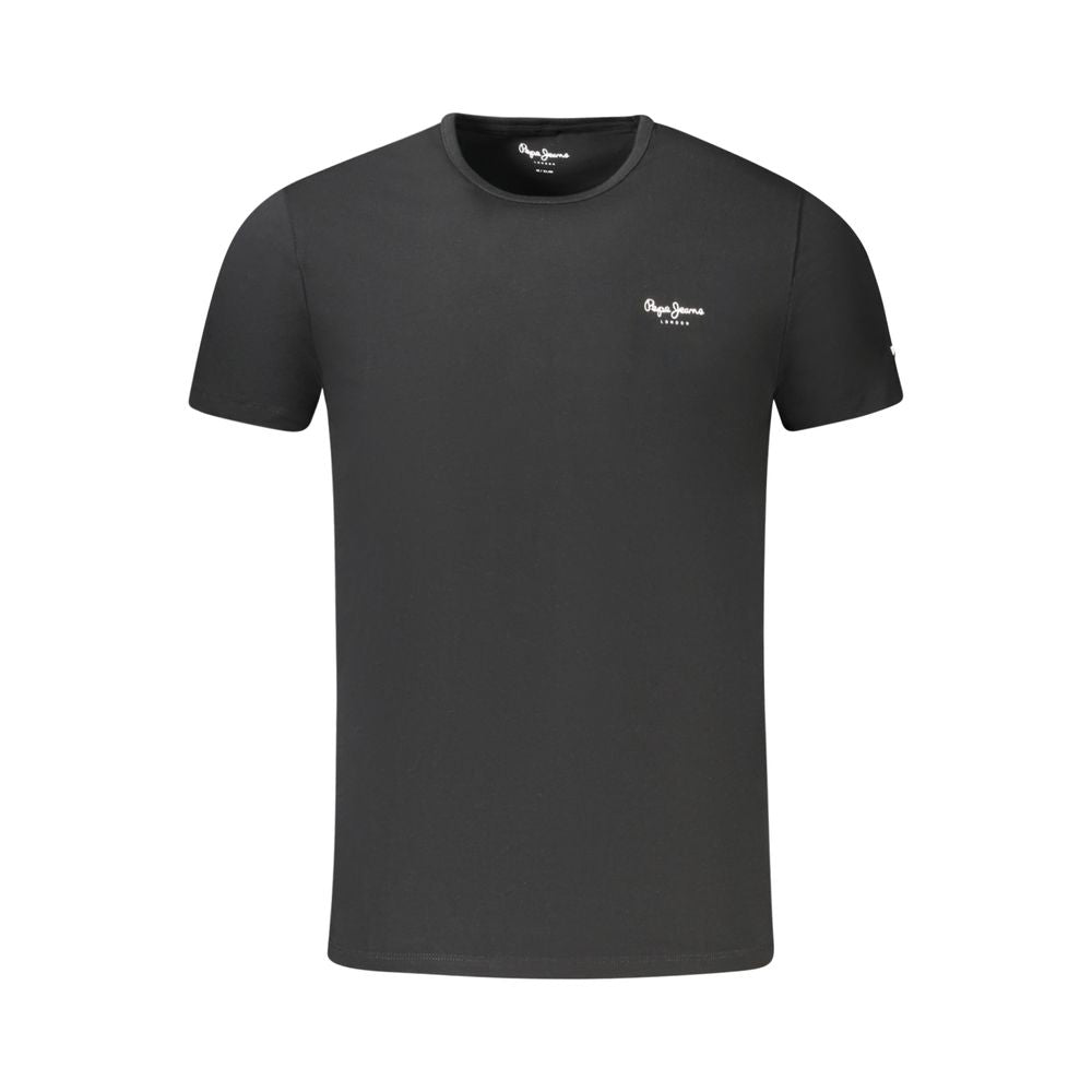 Pepe Jeans Black Cotton Mens T Shirt Pepe Jeans