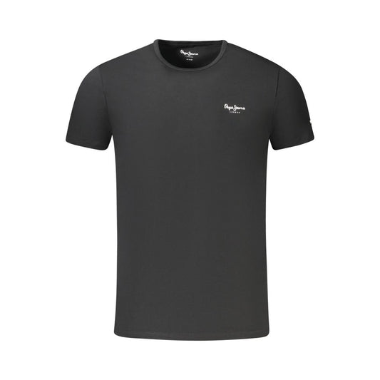 Pepe Jeans Black Cotton Mens T Shirt Pepe Jeans