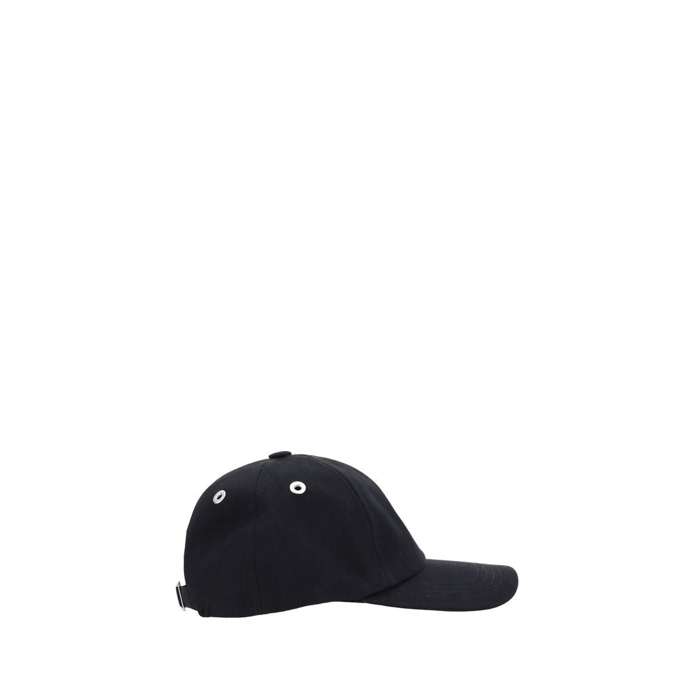 Ami Paris Black Cotton Cap Baseball Hat Ami Paris