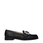 Jimmy Choo Black Leather Slip-On Loafers Jimmy Choo