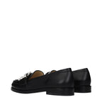 Jimmy Choo Black Leather Slip-On Loafers Jimmy Choo