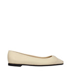 Jimmy Choo Beige Leather Ballet Flats Jimmy Choo