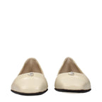 Jimmy Choo Beige Leather Ballet Flats Jimmy Choo