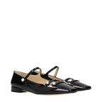 Jimmy Choo Black Leather Ballet Flats Jimmy Choo