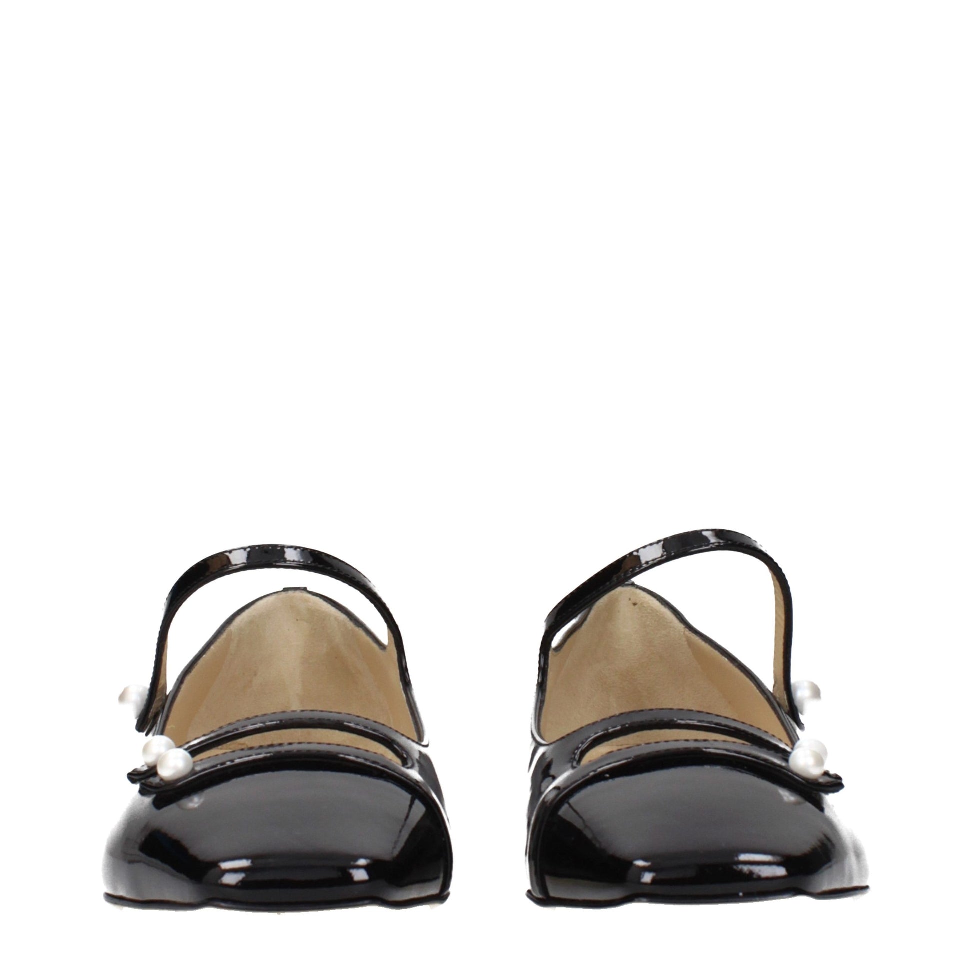 Jimmy Choo Black Leather Ballet Flats Jimmy Choo