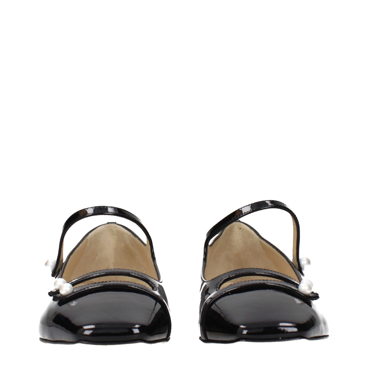 Jimmy Choo Black Leather Ballet Flats Jimmy Choo