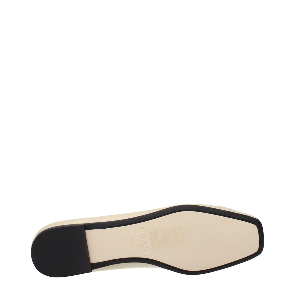 Jimmy Choo Beige Leather Ballet Flats Jimmy Choo