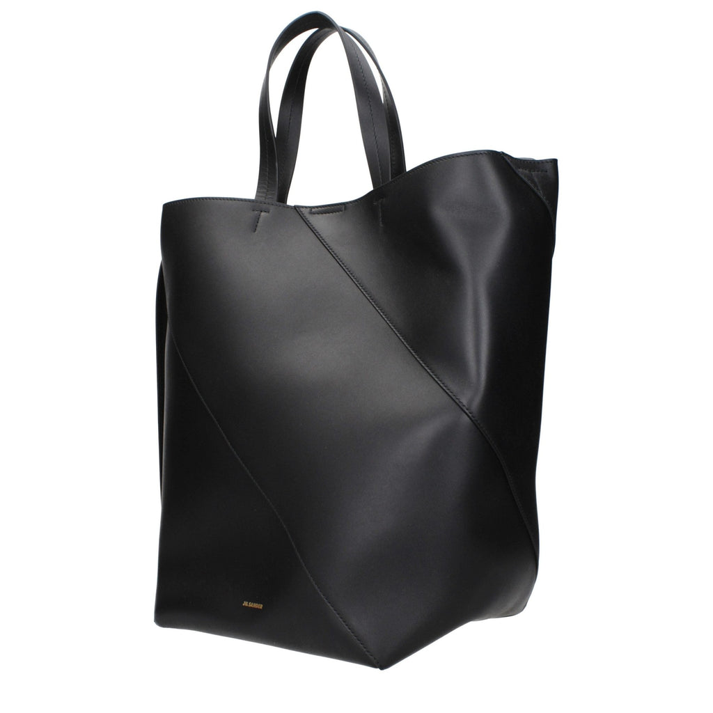 Jil Sander Black Leather Crossbody Bag