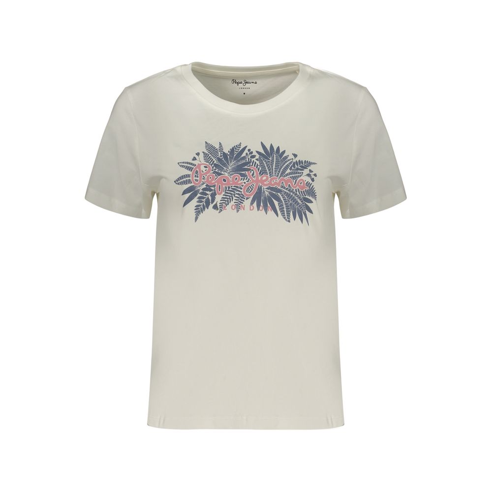 Pepe Jeans White Cotton Women's T-Shirt Pepe Jeans