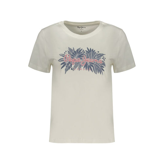 Pepe Jeans White Cotton Women's T-Shirt Pepe Jeans