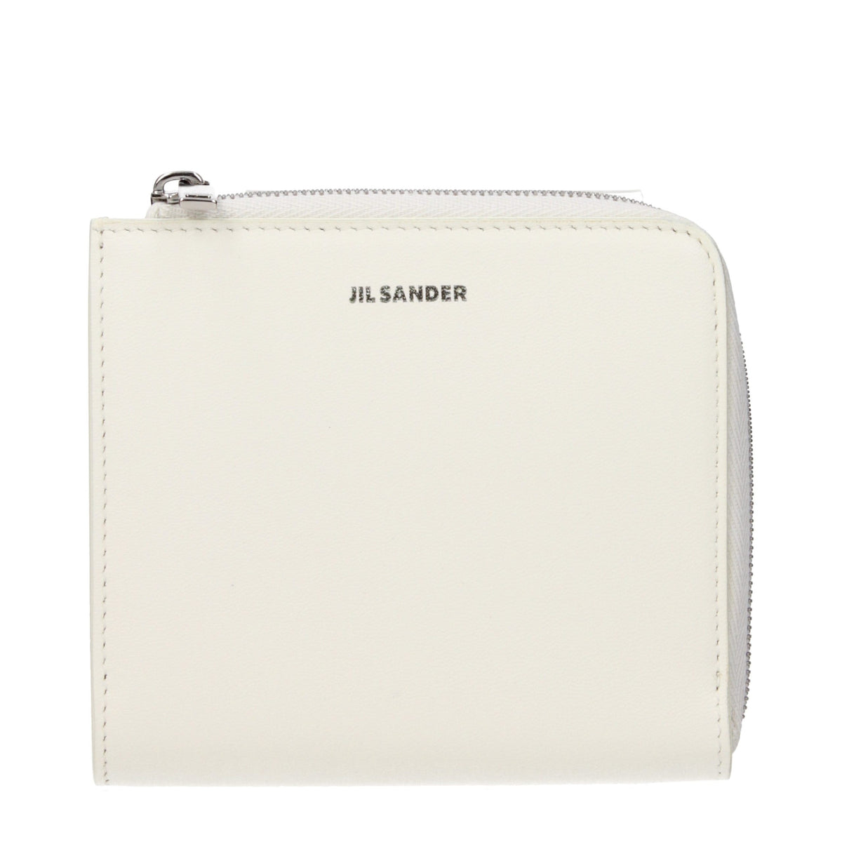 Jil Sander White Leather Wallet