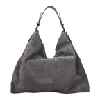 Jimmy Choo Gray Leather Shoulder Bag