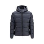 MooRER Blue Polyamide Full-Length Jacket