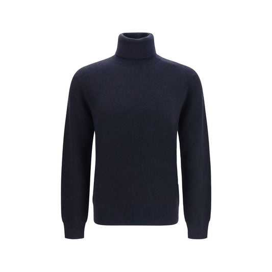 Brioni Blue Cashmere Turtleneck Brioni