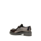 Prada Brown Calf Leather Bos Taurus Slip-On Loafers Prada