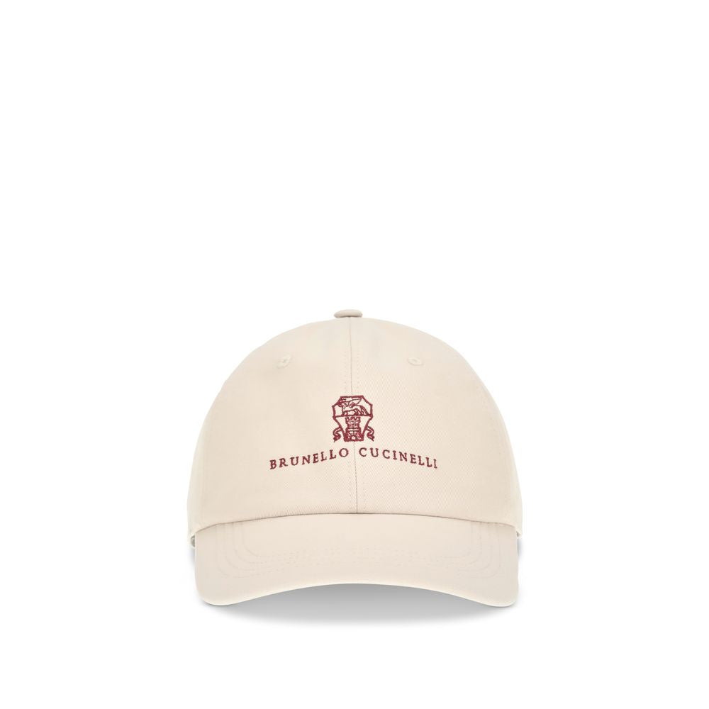 Brunello Cucinelli Beige Cotton Cap Baseball Hat Brunello Cucinelli