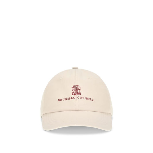 Brunello Cucinelli Beige Cotton Cap Baseball Hat