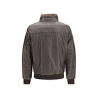 MooRER Brown Leather Full-Length Jacket - Eljoys Fashion 