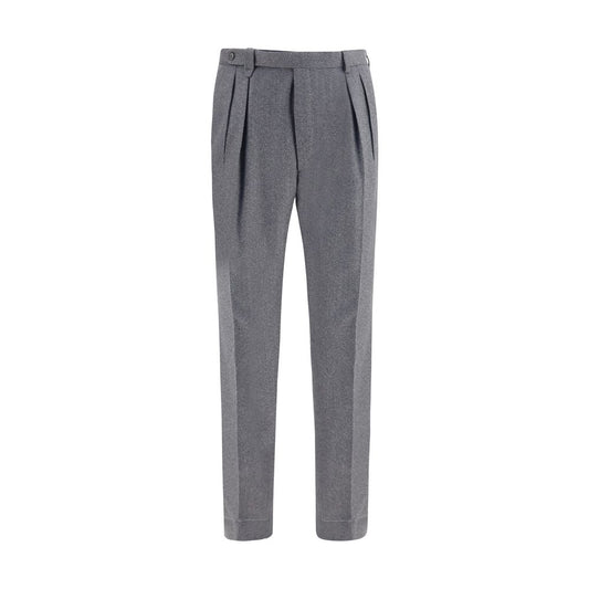Brioni Gray Wool Oves Aries Casual Pants Brioni