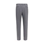 Brioni Gray Wool Oves Aries Casual Pants Brioni